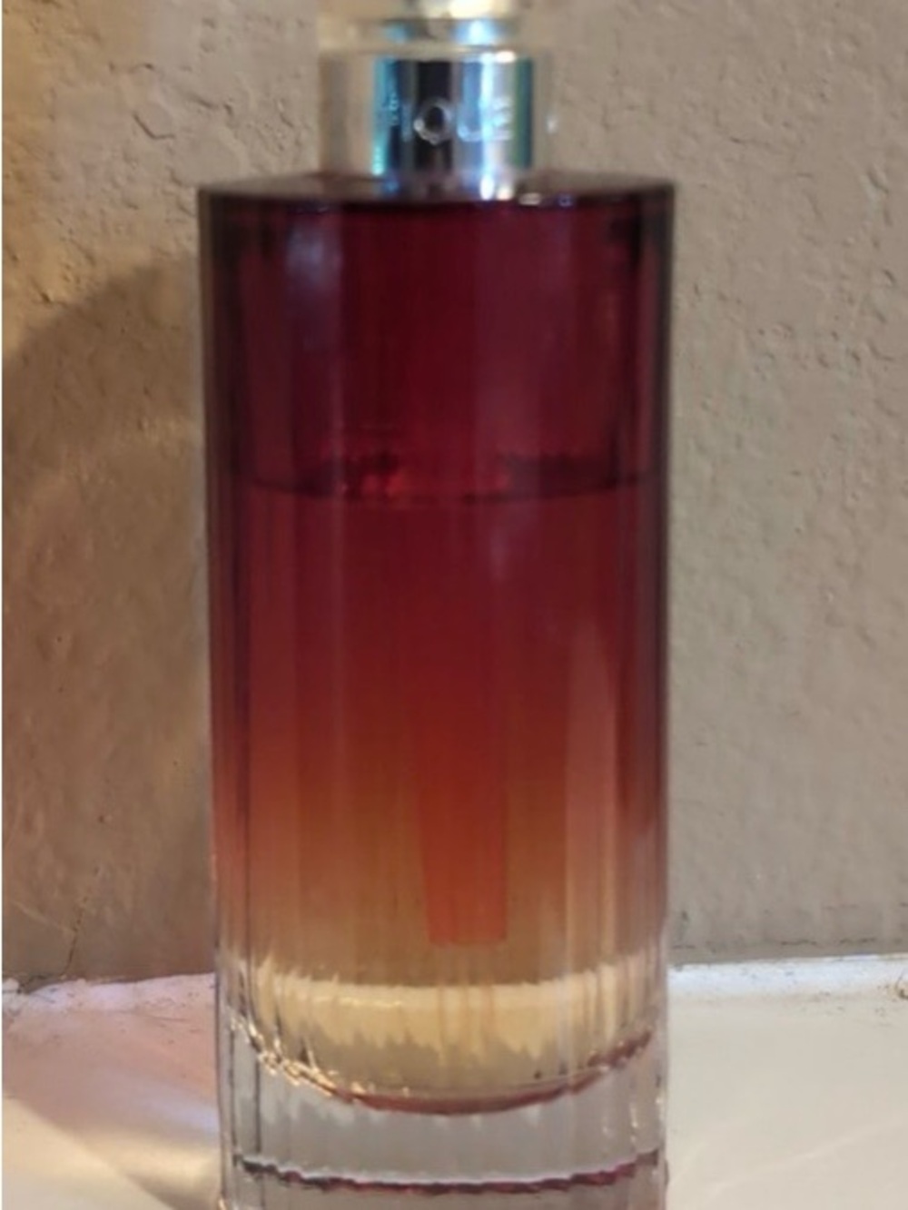 Lancome Magnifiqué rare it has more th Glass Accent Bottle in Burgundy and Amber